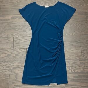 Nordstrom Leith - Asymmetrical Dress in Deep Blue